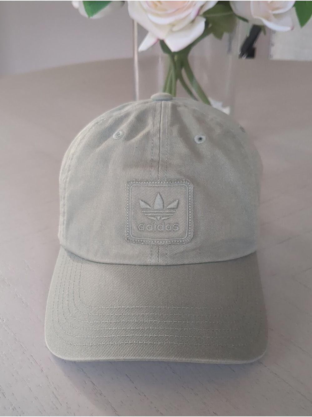 Adidas Trefoil Adjustable Baseball Cap – Sage Green | One Size